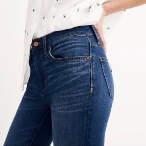 Madewell High Rise Medium Wash Ankle Skinny Jeans - Picture 6 of 13